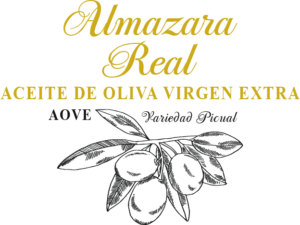 Etiqueta de Aceite de Oliva Virgen Extra Picual de Almazara Real Mancha Real Jaén