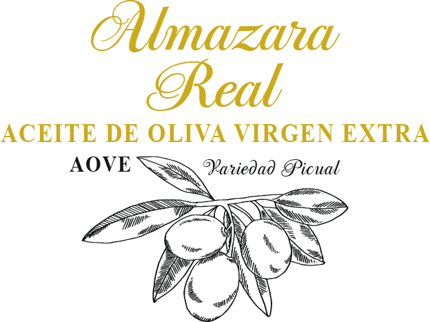 Etiqueta de Aceite de Oliva Virgen Extra Picual de Almazara Real Mancha Real Jaén