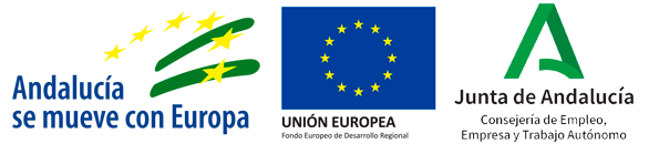 Logotipos del FEDER, Andalucía se mueve con Europa y Junta de Andalucía