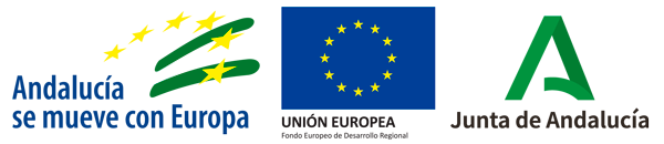 Logotipos del FEDER, Andalucía se mueve con Europa y Junta de Andalucía